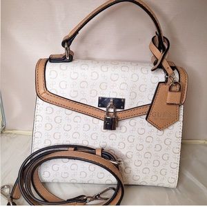 NWOT Guess White Mini Satchel